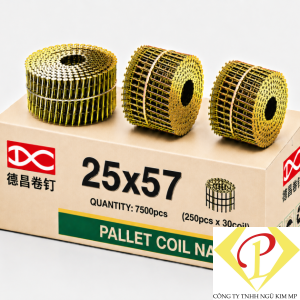 Đinh cuộn trơn 25x57